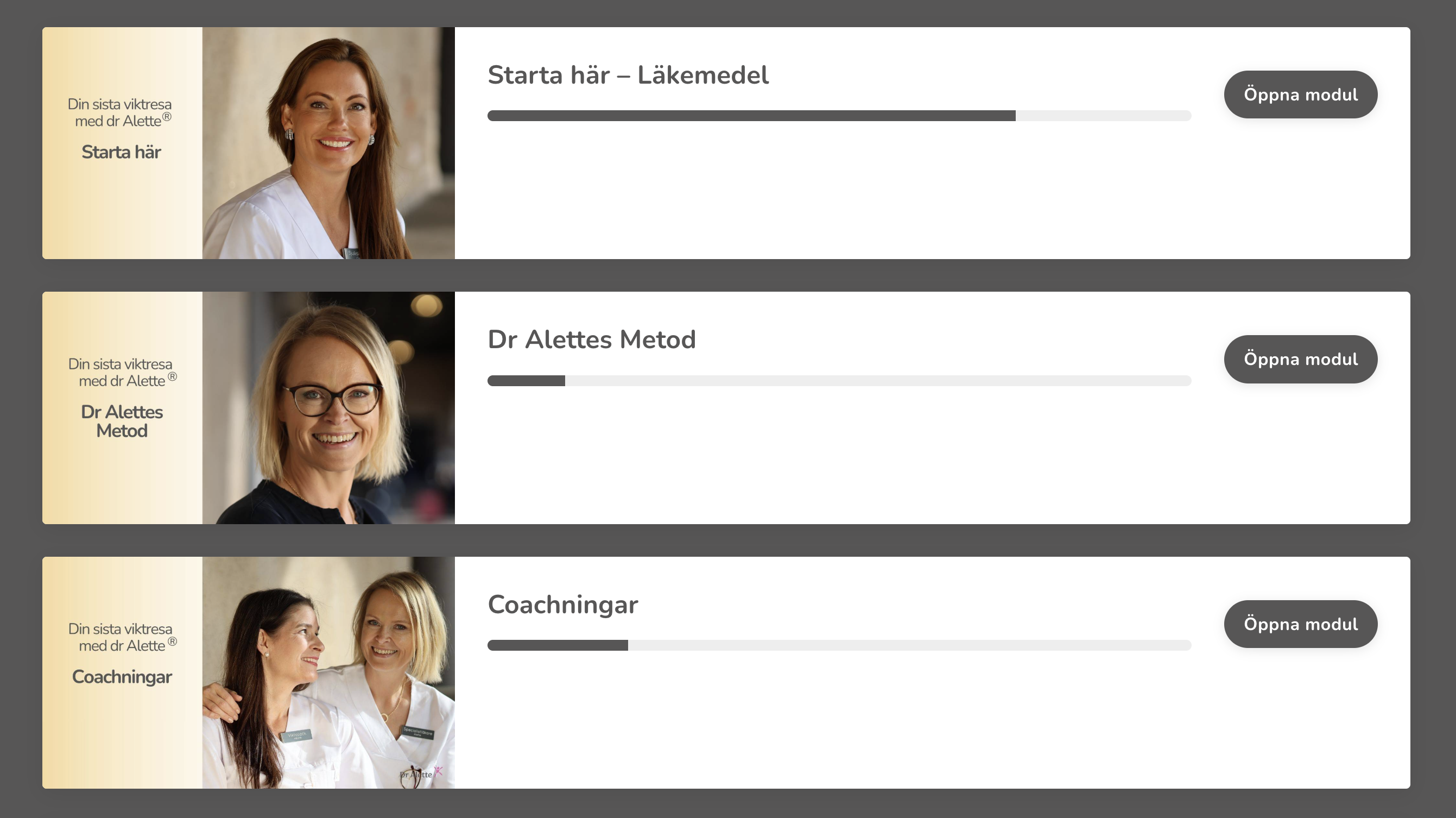 Kursportal för medicinsk viktnedgång